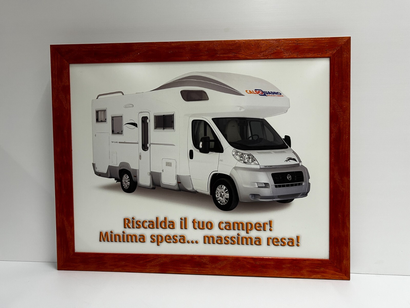 CaldoQuadro 92×73 cm, made of aluminum with an internal resistance of 400W