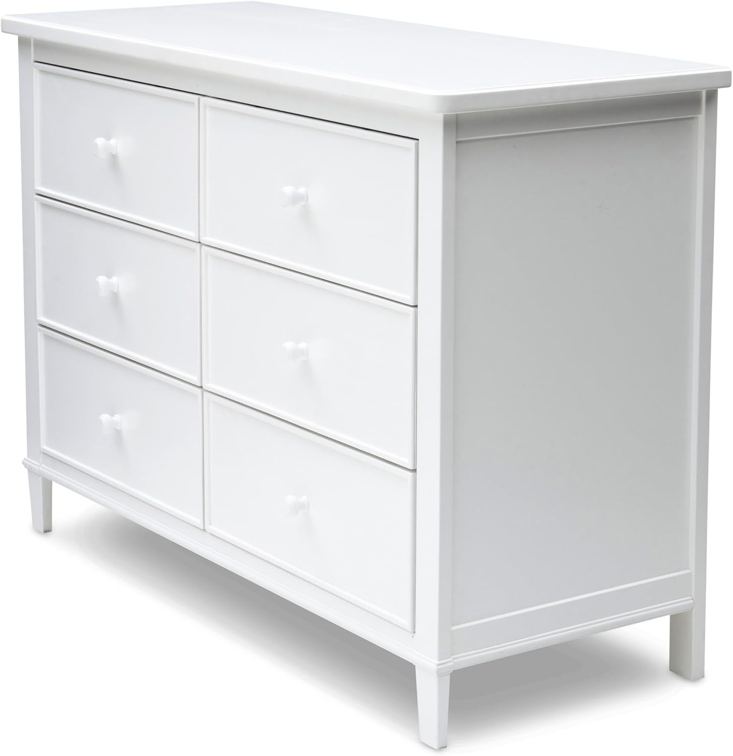 Haven 6 Drawer Dresser – Interlocking Design, Greenguard Gold Certified, White