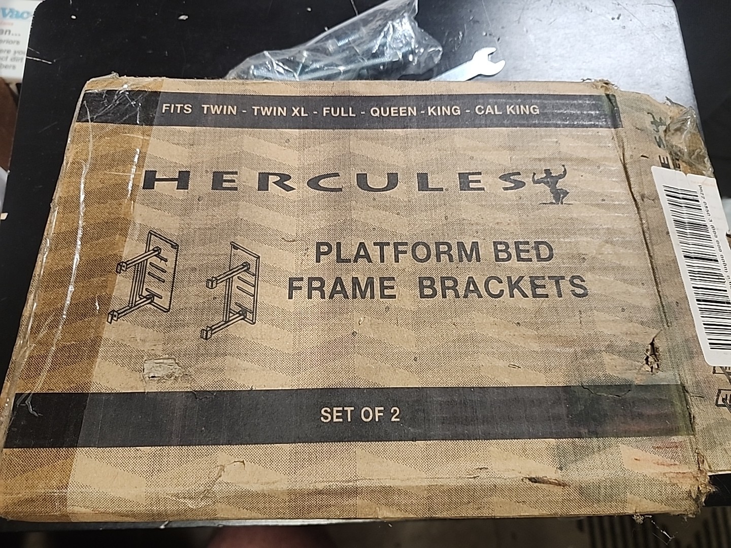 Hercules Heavy Duty Platform Bed Frame Bracket Kit – 2 Packs Of 2