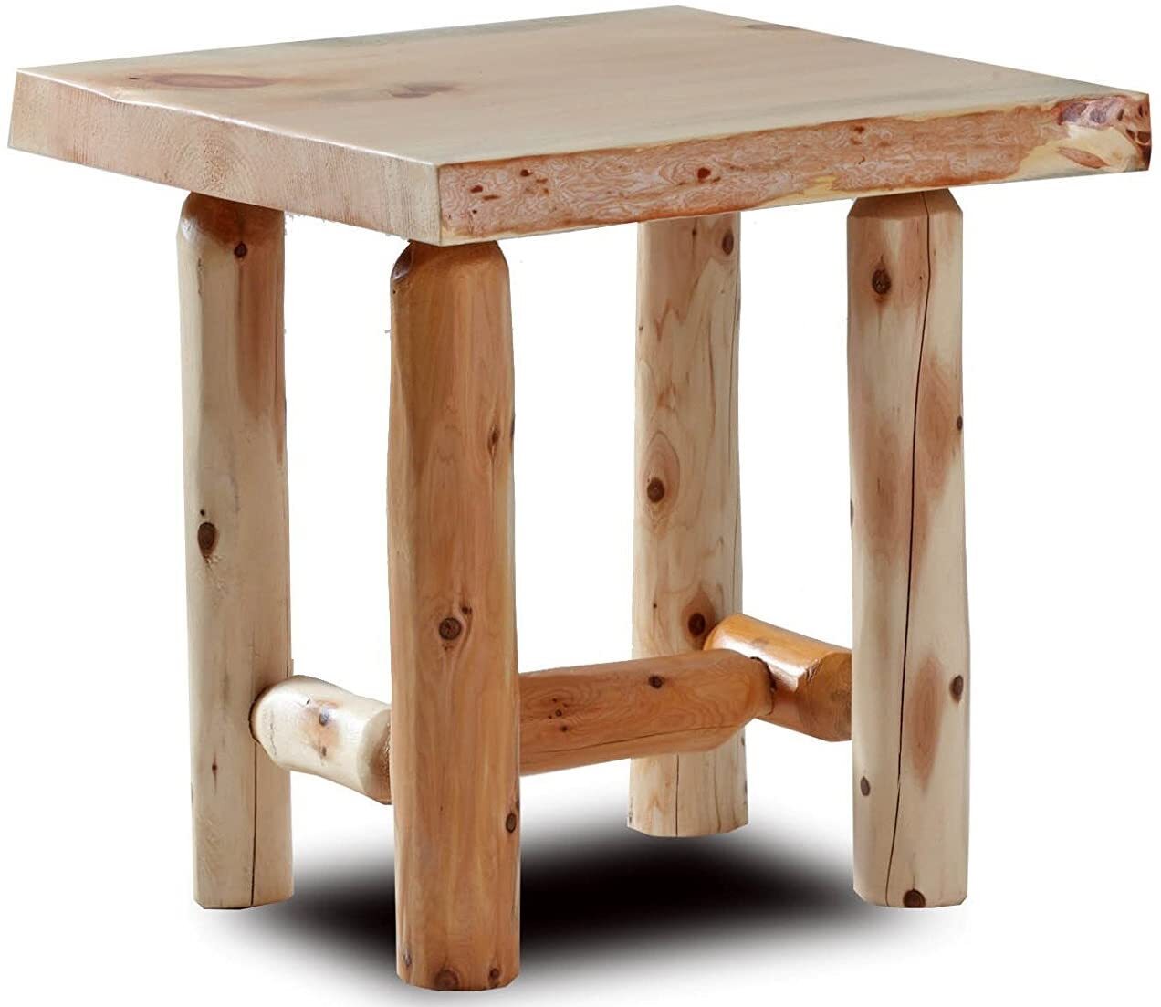 Southern Rustic Logwerks Live Edge Log End Table