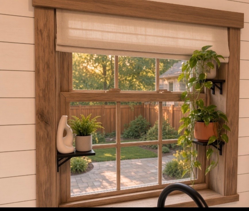Custom Window Shelves