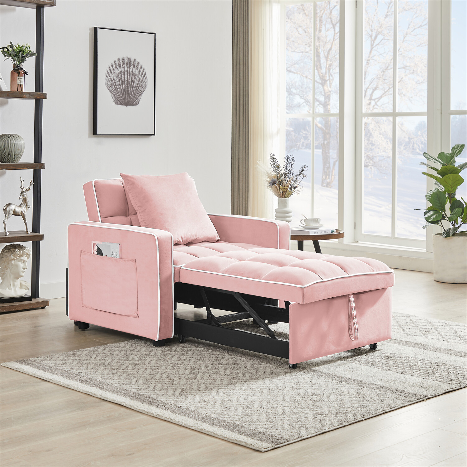 Convertible Sofa Bed Chair 3in1 Multi-Function Folding Recliner Sleeper Sofa New
