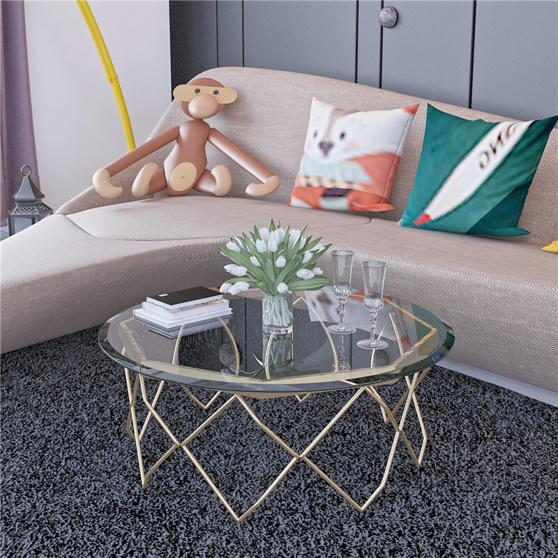 24″-36″ Inch Round Tempered Glass Table Top 1/2” Thick Beveled Polished Edge