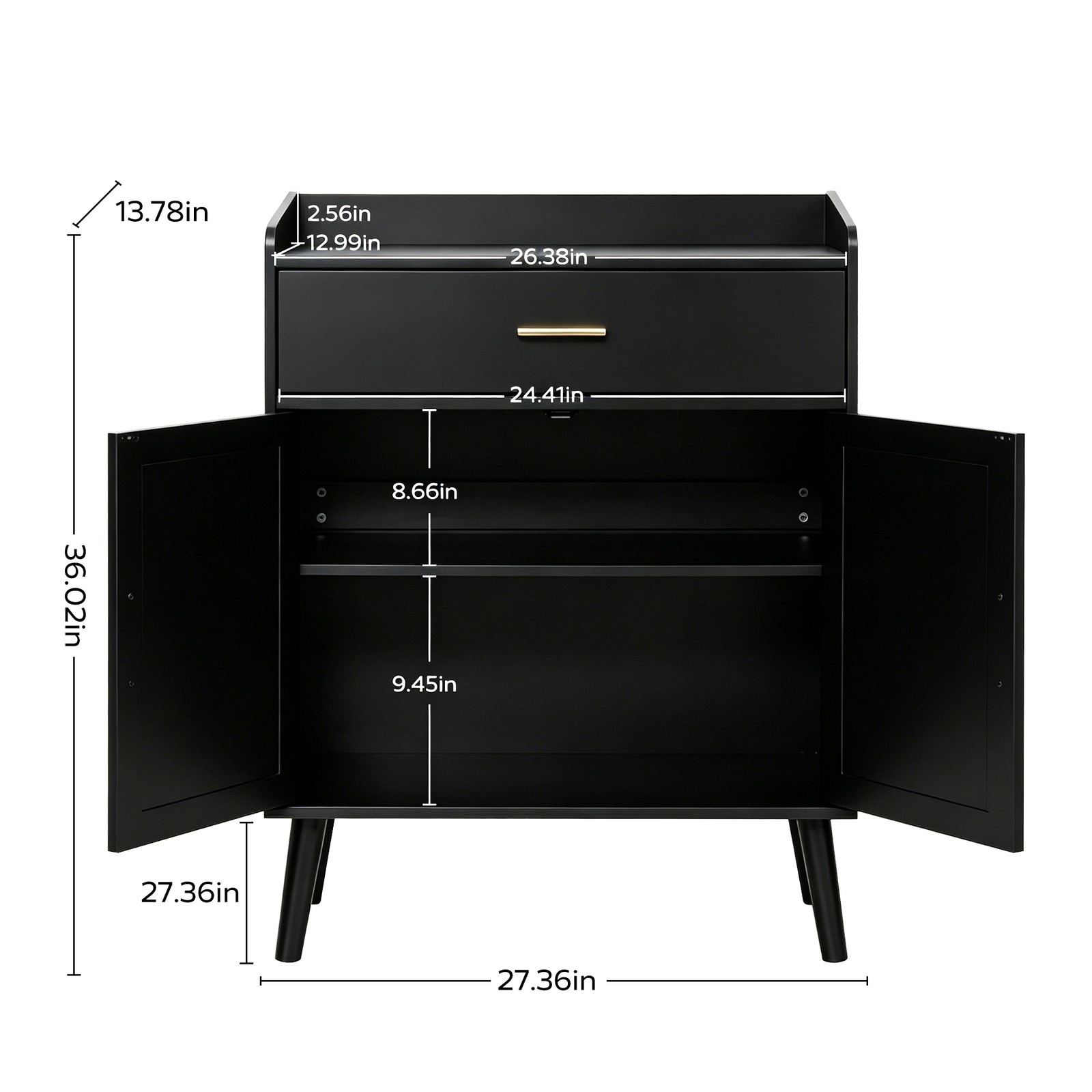 Kitchen Storage Cabinet, Farmhouse Buffet Cabinet , Storage with 1 Drawers