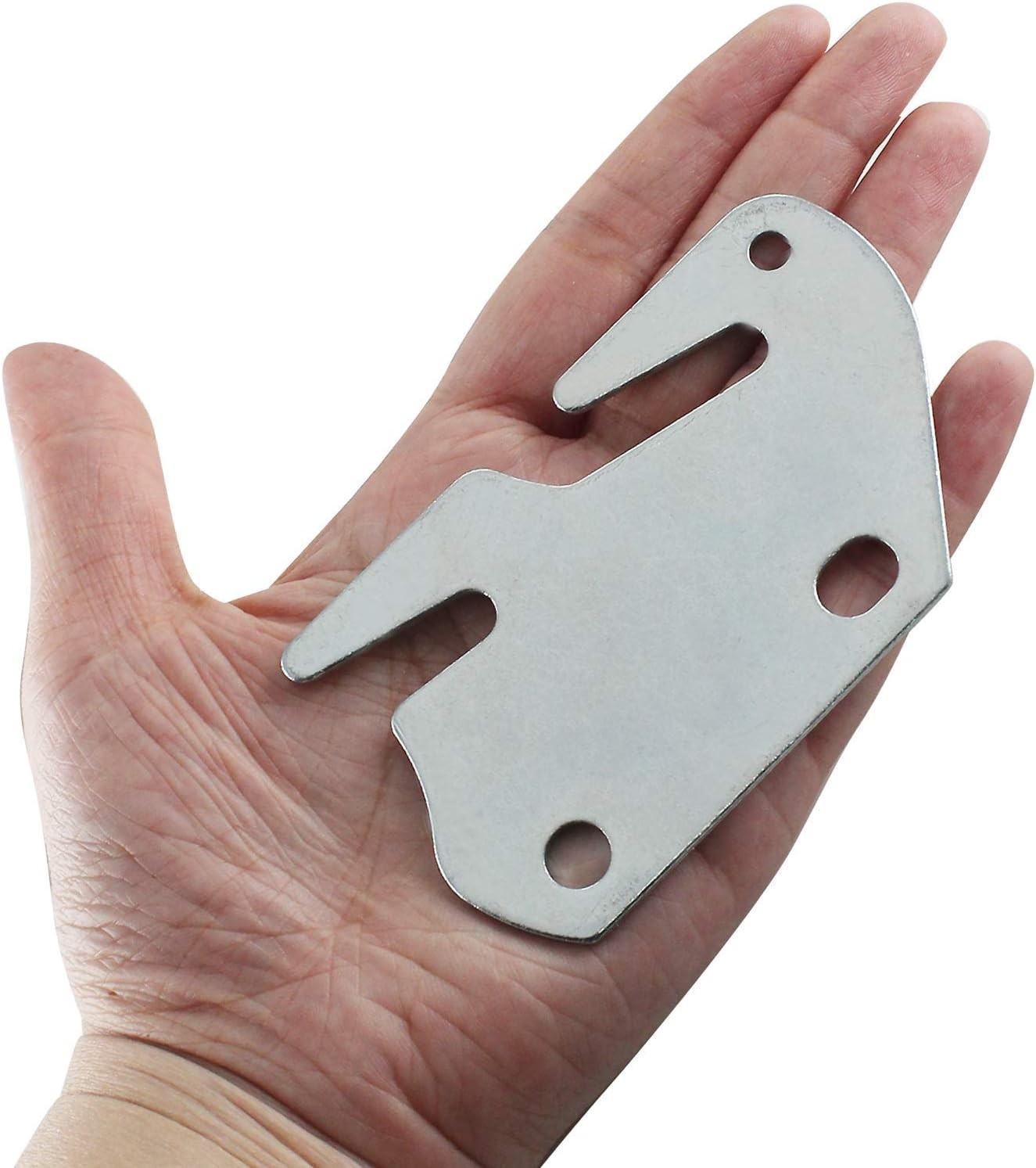 4 Pack Bed Frame Hooks, Wooden Bed Rail Hook Plates with Pin Brackets for Headbo