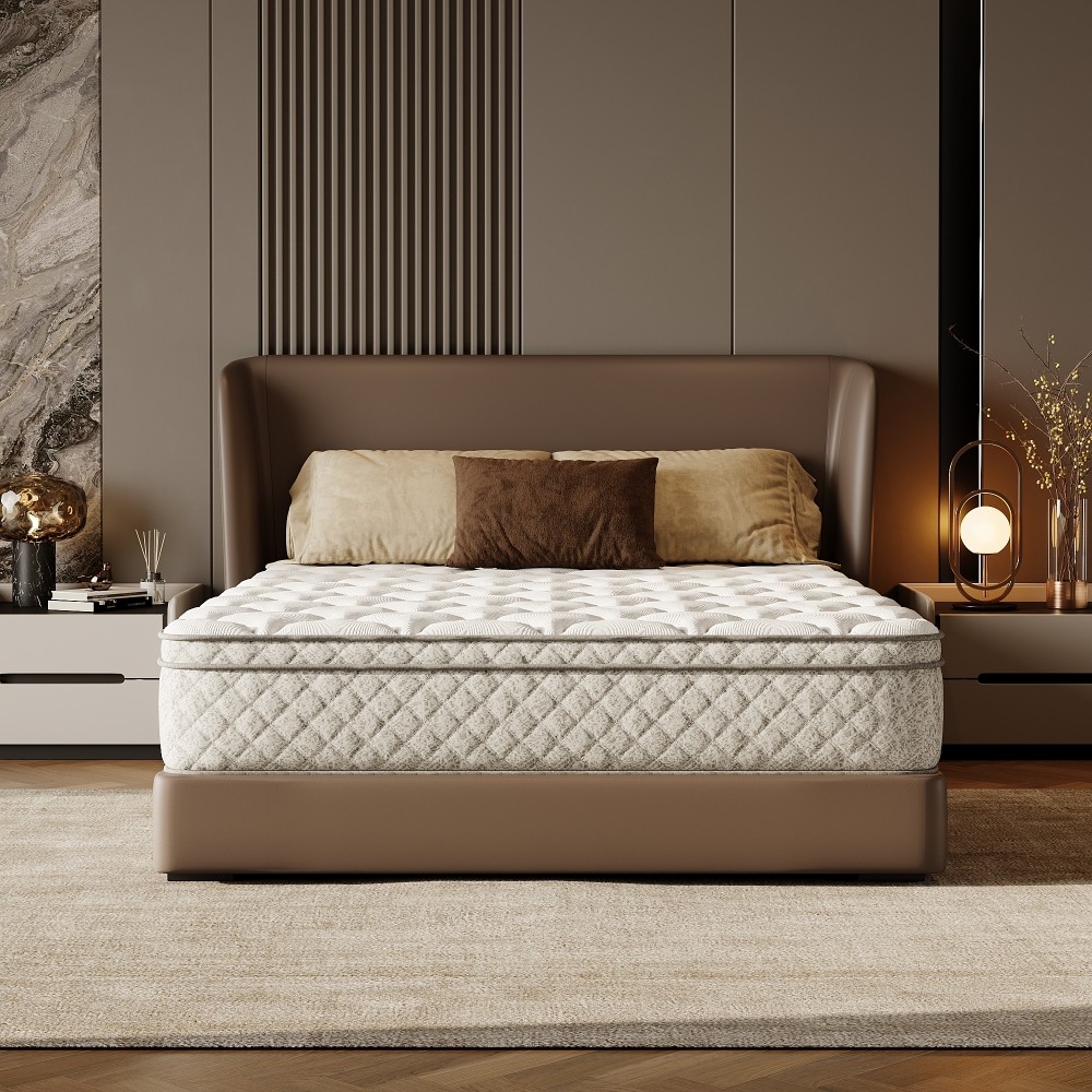 12 Inch Full Size Hybrid Mattress in Box Memory Foam Pocket Spring Medium Firm