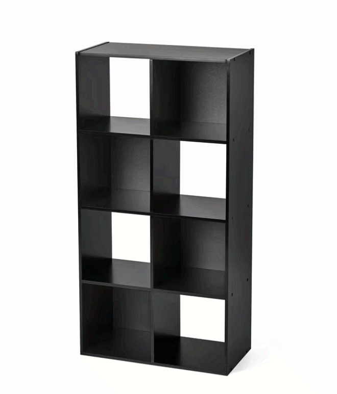 Mainstays 8 Cube Storage Organizer, Black