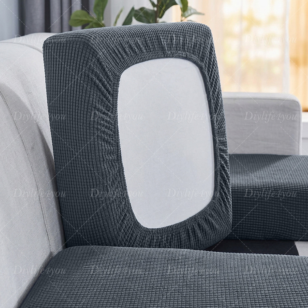 Jacquard Stretch Individual Removable Sofa Cushion Covers Couch Seat Slipcover