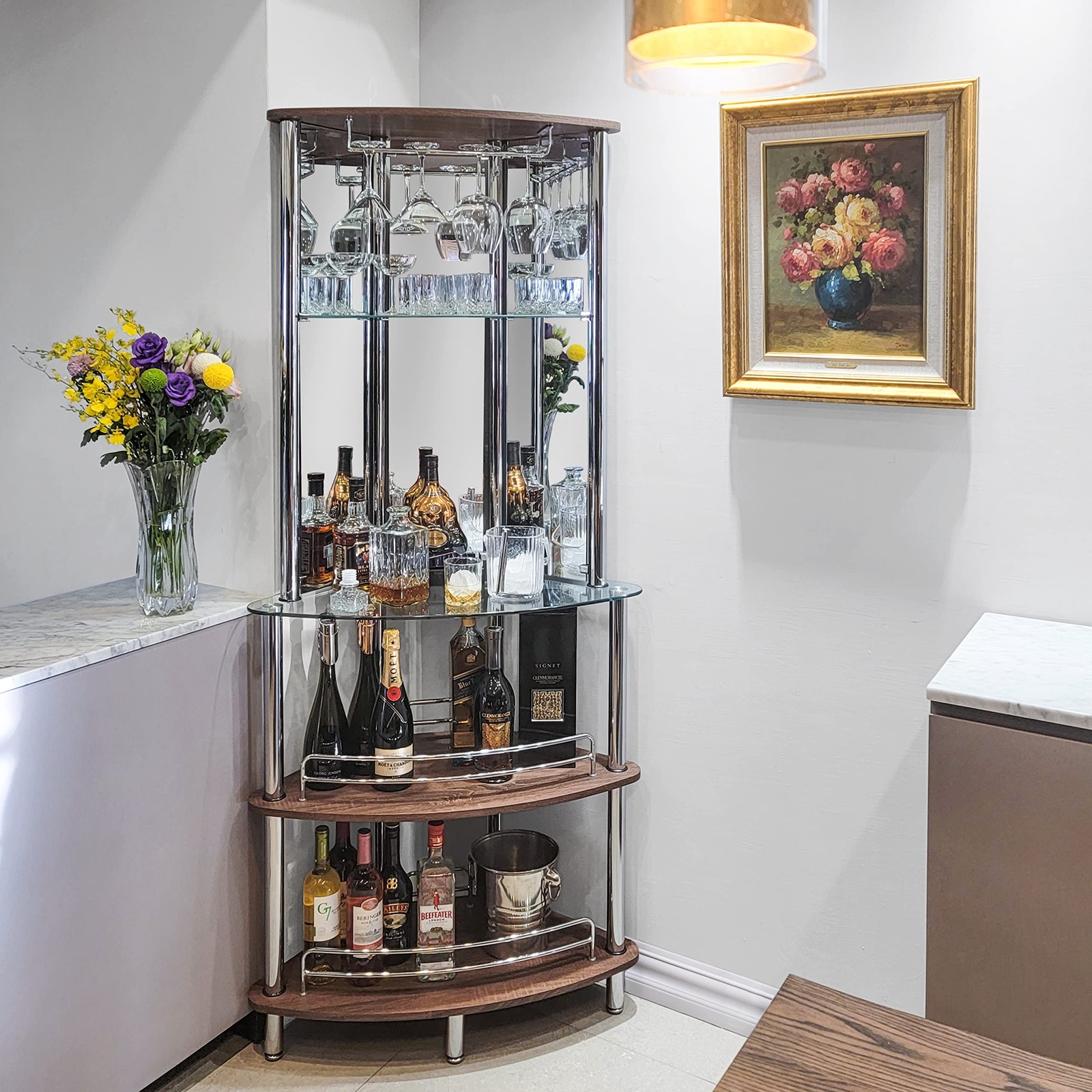 Contemporary Modern Home Entertainment Liquor Bar Catalina Table (Tower Bar, …
