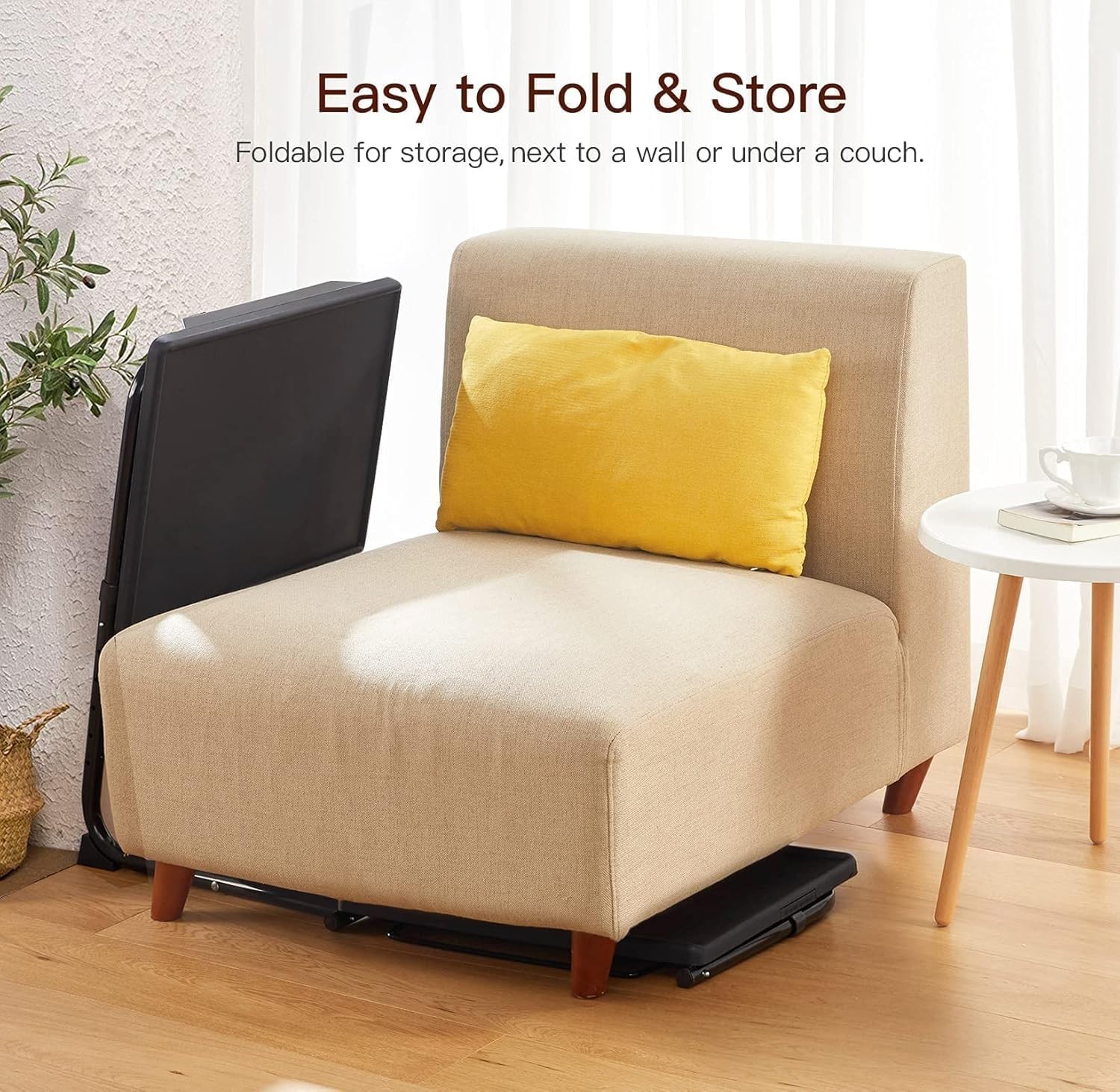 Multi-functional Black TV Tray Table – Perfect for Dining, Work, and Relaxation