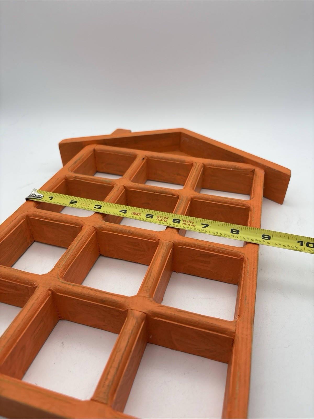 VTG Wooden Trinket House Heart Tchotchke Shelf Boho Cottagecore 14.5” Painted