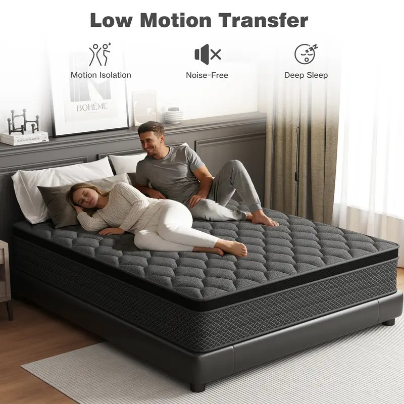 14 12”Mattress In a Box Gel Memory Foam Pocket Spring Twin Full Queen King Size