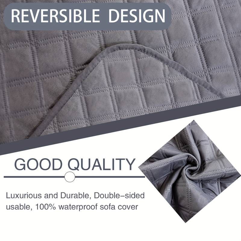 Waterproof & Washable Reversible Sofa Cover Recliner protector for Pet Friendly