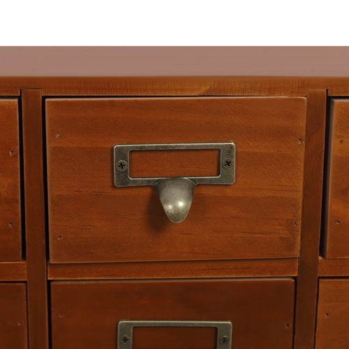 64-Drawer Storage Cabinet Pine Wood Furniture Tabletop Storage Box For Home