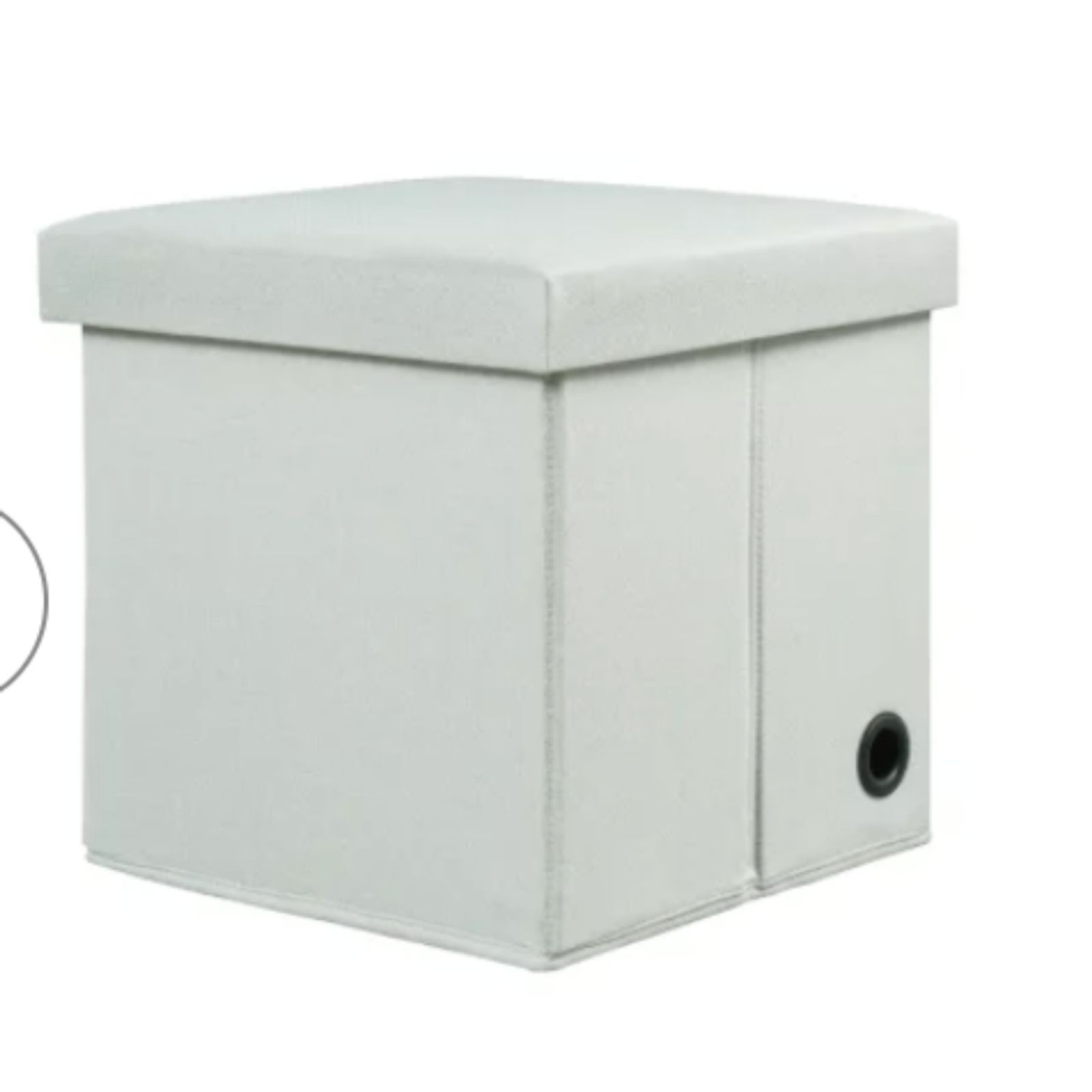 Collapsible Single Storage Dorm Ottoman Gray – Room Essentials