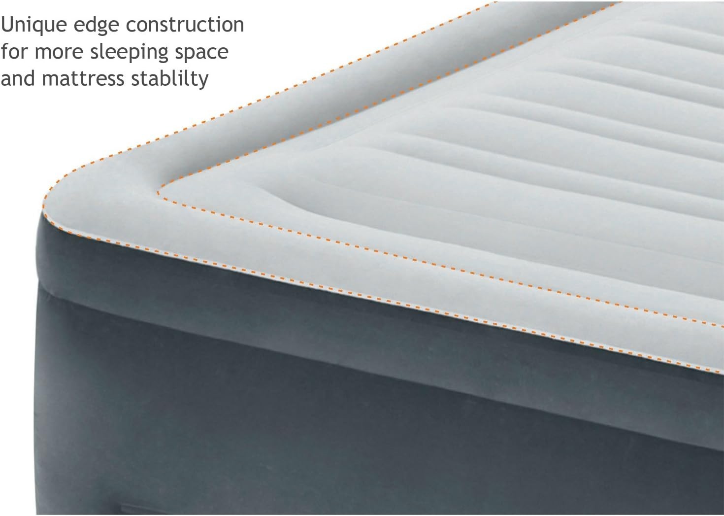 Intex 64417ED 22″ Dura-Beam Hi-Rise Airbed w/ Built-in Electric Pump – Queen