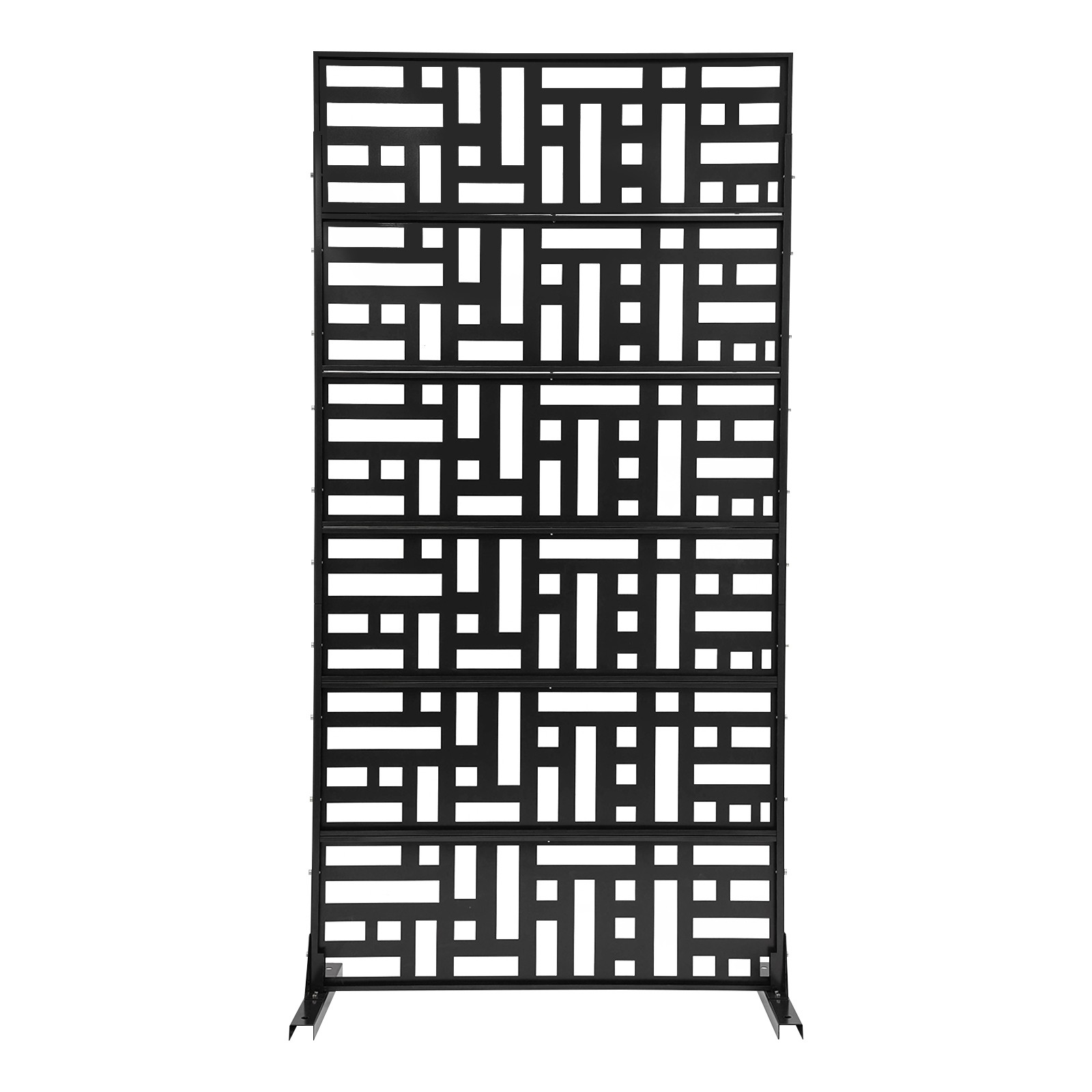 Privacy Screen, Outdoor Freestanding Decorative Divider for Patio 35.5*72 in