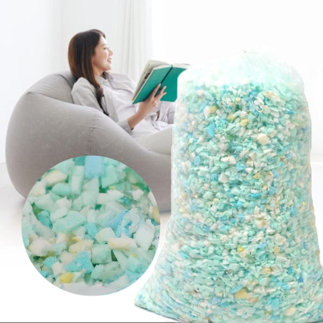 5LBS Bean Bag Filler High Density Shredded Memory Foam Pillow 5 Pounds