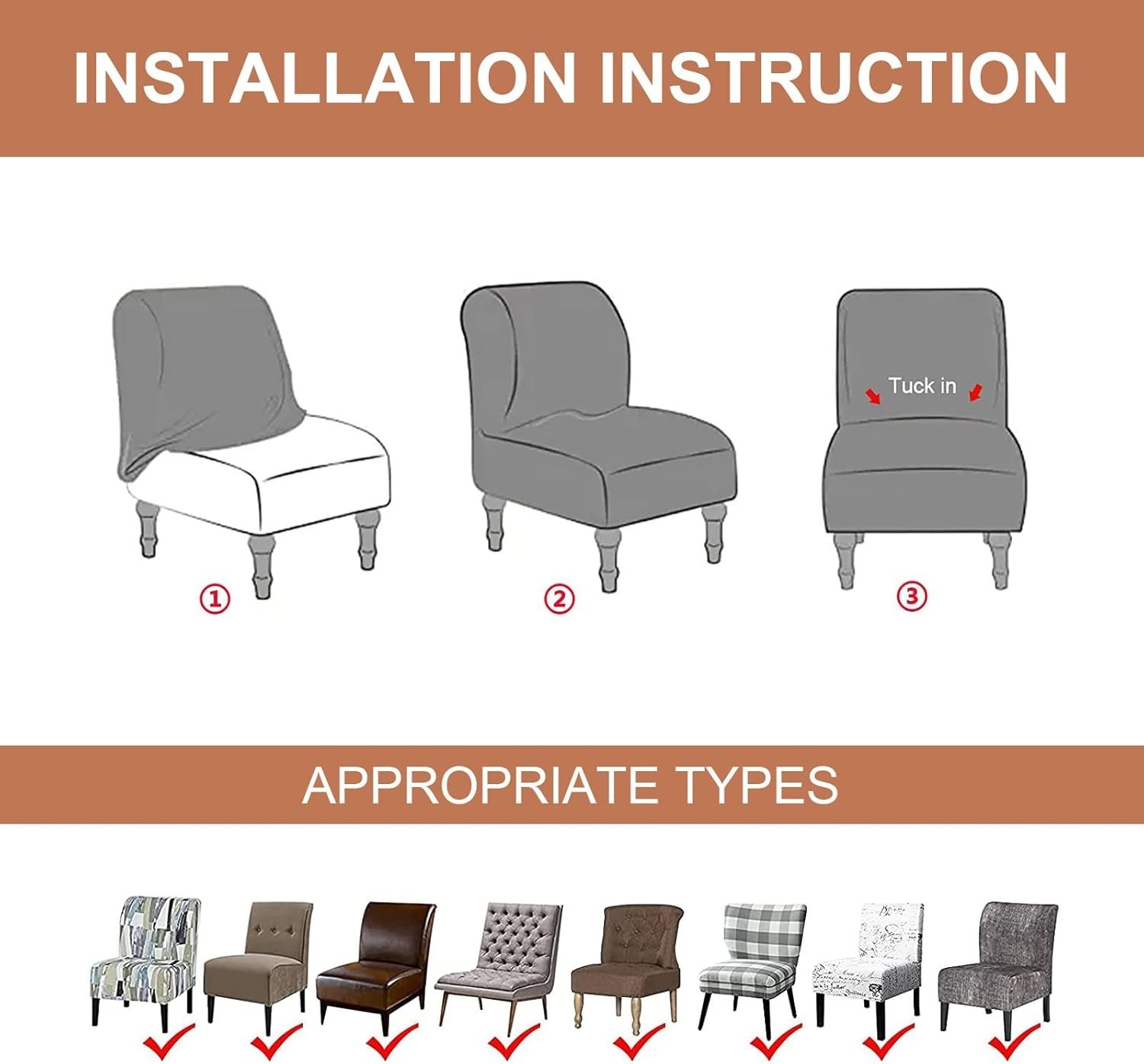Transform Your Slipper Chair with Our Removable Armless Slipcover – Easy Care