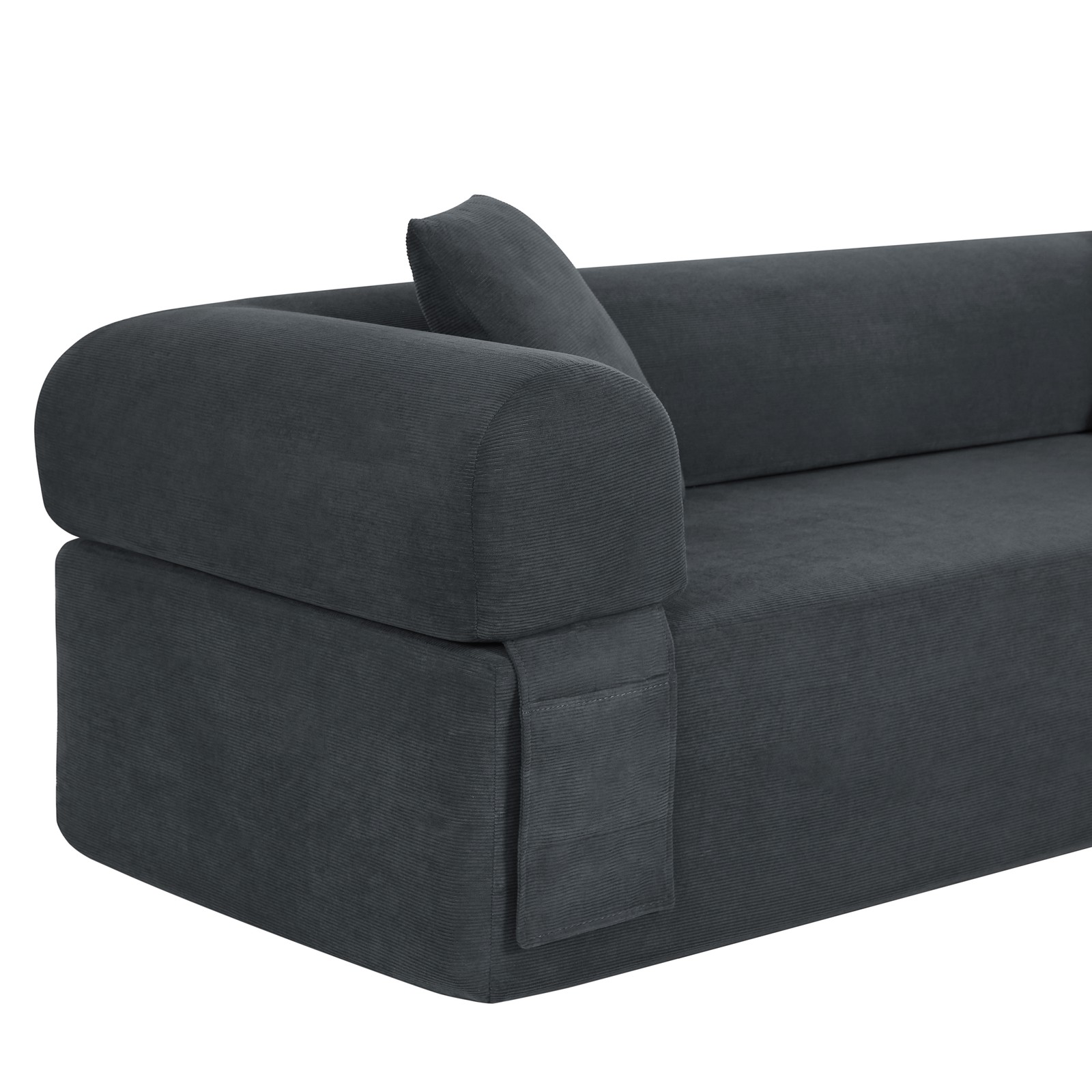 3Seater Sofa Boneless Couches,No Assembly Needed, Modern Sofa for Compact L