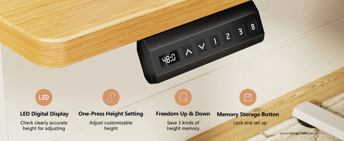 Electric Standing Desk Height Adjustable 40×24 Inch NEW