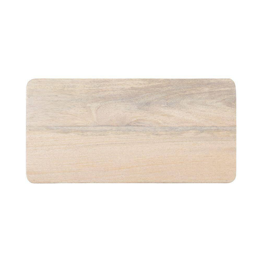 Dahl 16 In. White Rectangle Solid Wood End Table