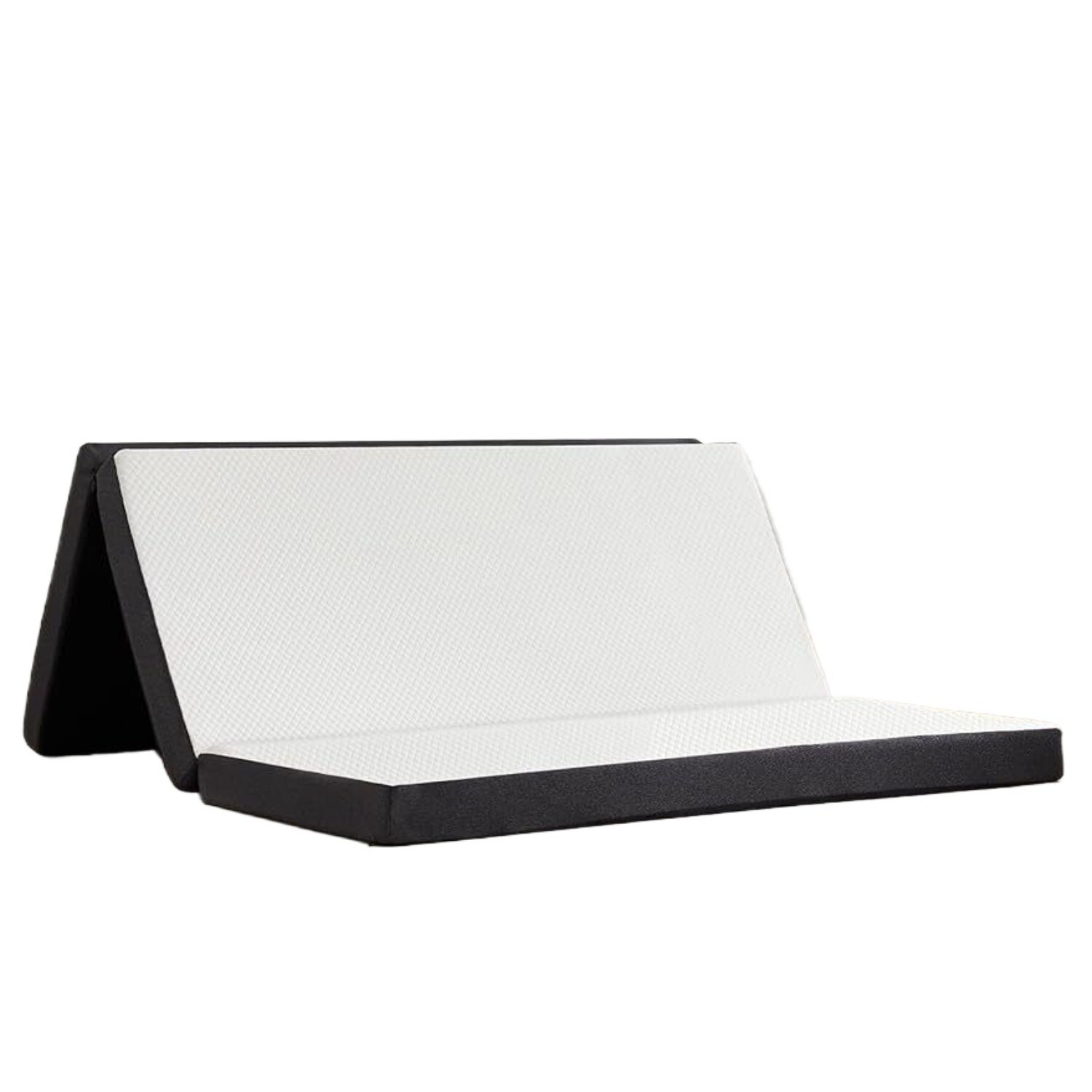 Tri-Fold Folding Mattress 3 inch Memory Foam Mattress Topper with Washable Cover