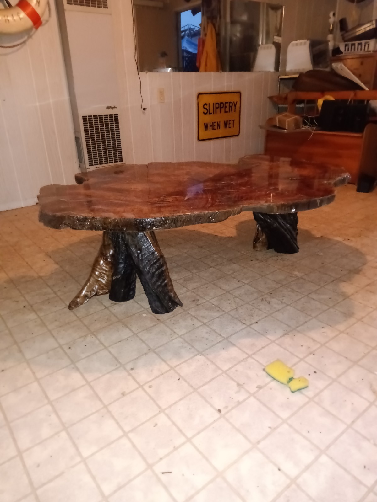 Redwood Burl Coffee Table