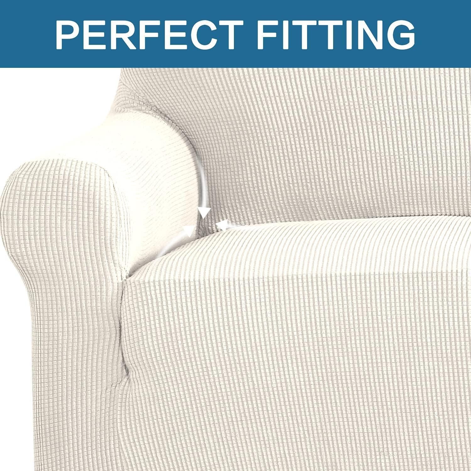 Modern Elastic Sofa Slipcovers for 3 Cushion Couches – Elegant & Easy to Install