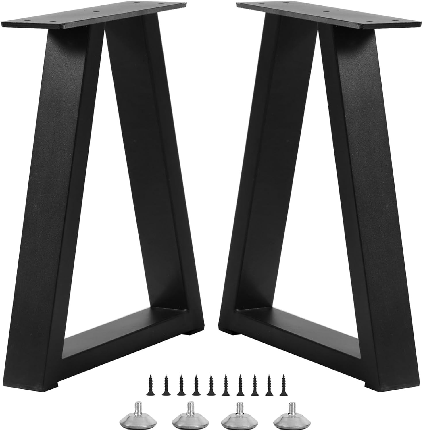 16 Inch Trapezoid Metal Table Legs for Bench, Coffee Table Legs, DIY Furniture F