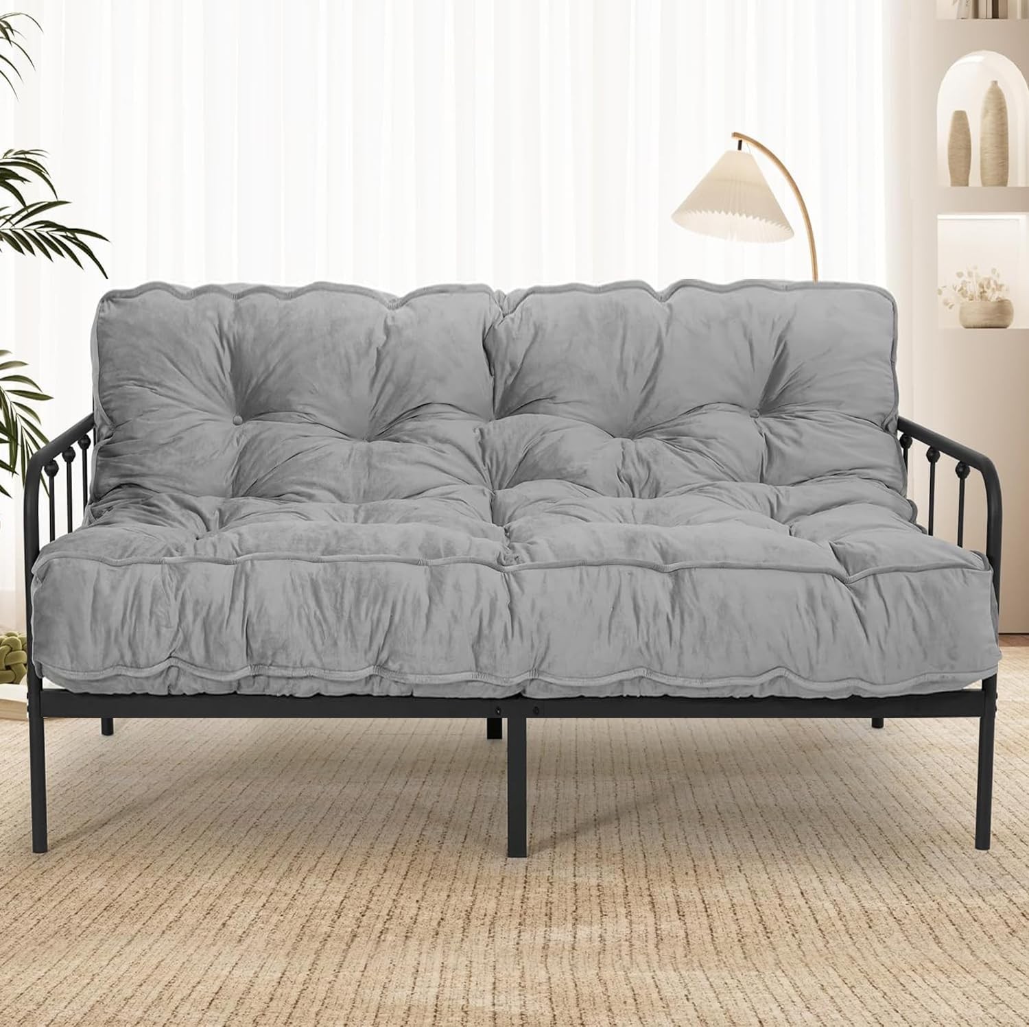 8” Full Size Futon Mattress Sofa Bed Extra Thick Foldable Floor Mattress