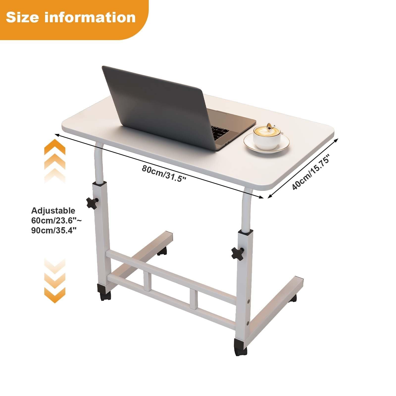 Adjustable Height Standing Desk , Small Standing Desk with Wheels, Computer Desk