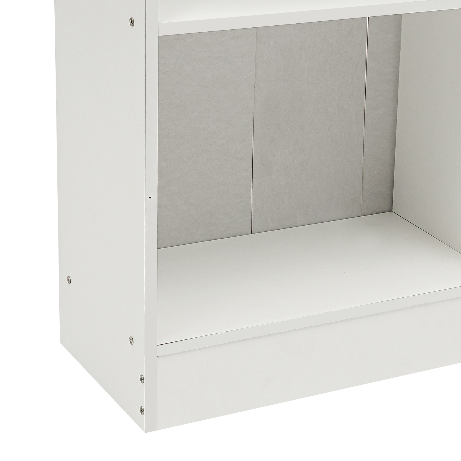 White Bookcase Bookcase With 7 Compartments Floor-standing Bookcase Bookshelf