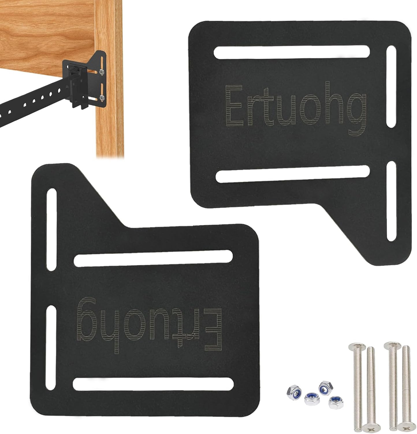 Adjustable Headboard Brackets Kit for Metal Bed Frame – 2 Pieces