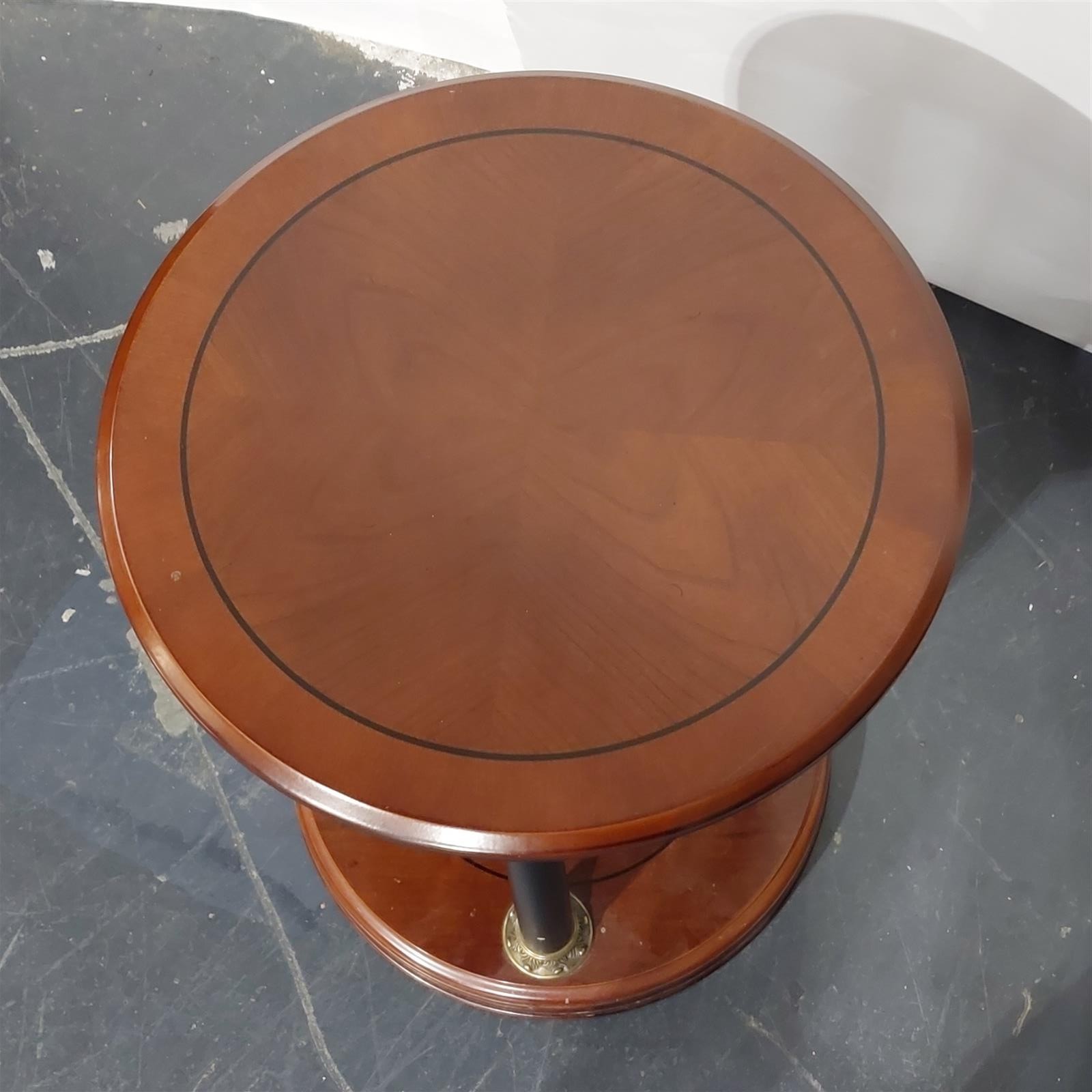 Vintage Bombay Company Mahogany Round Side Table Pillars – Local Pickup Only