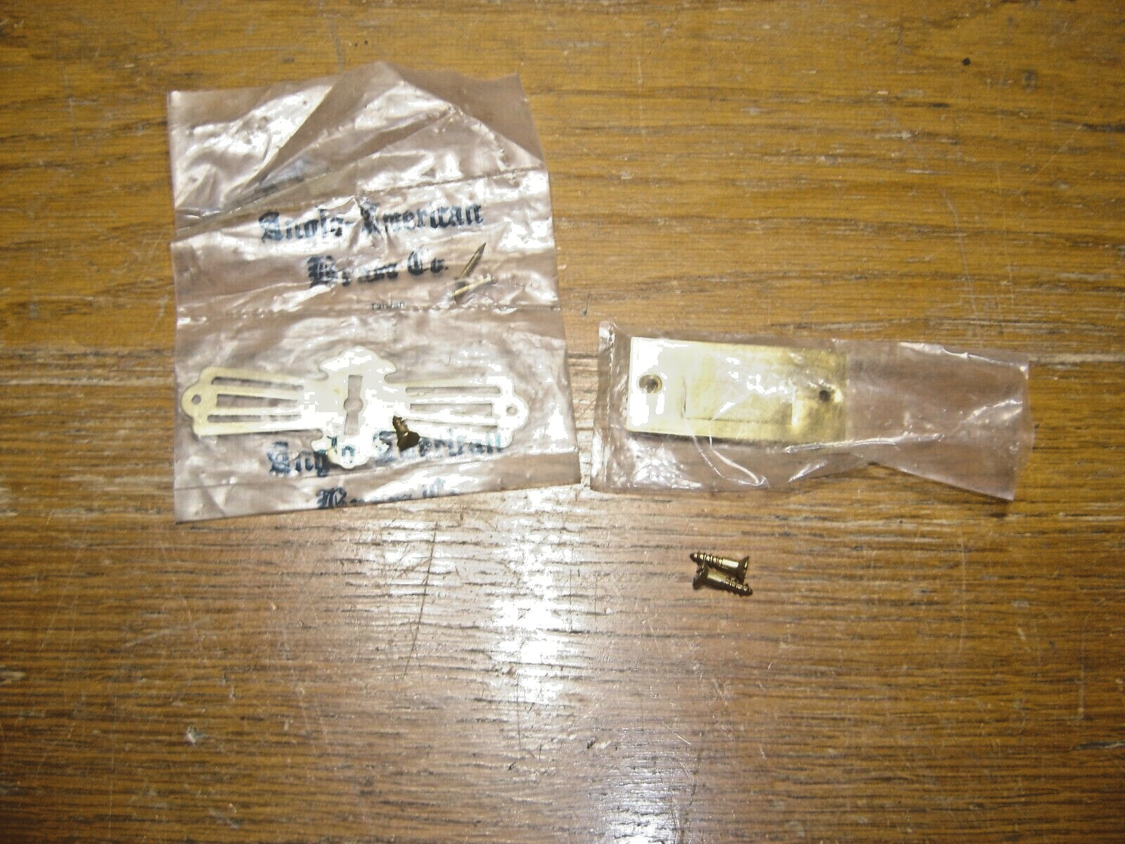 Roll-Top Desk Escutcheon w/ Locking Plate ~ New-Old Stock #4296