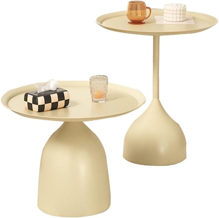 Set of 2 Nesting Tables Console Modern Coffee Side Tables End Tables for Living
