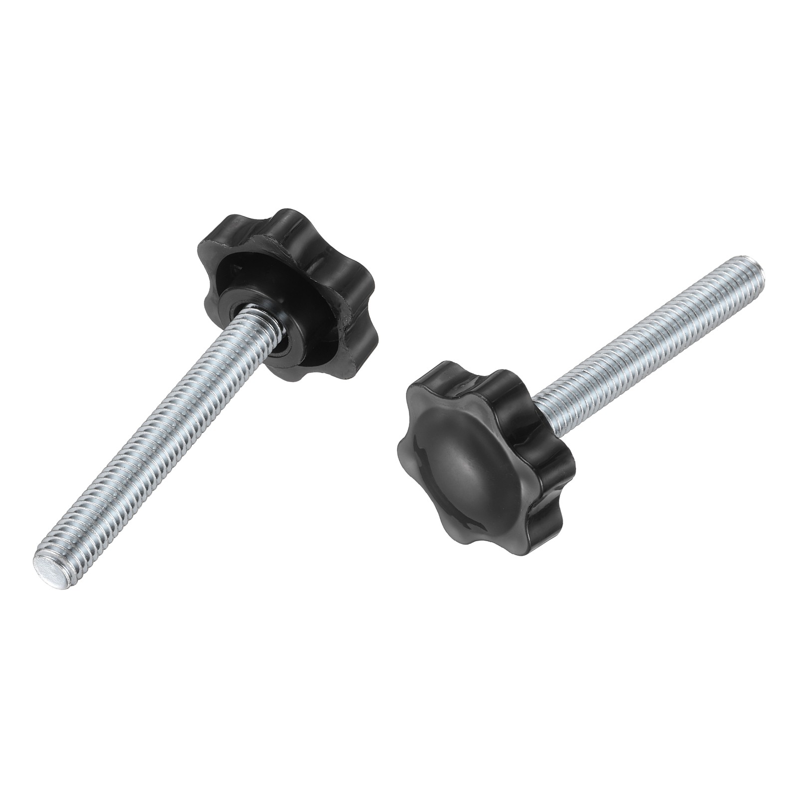 2Pcs 3/8″-16 Star Knobs 2.6″ Stud Plastic Male Thread Clamping Hand Knob