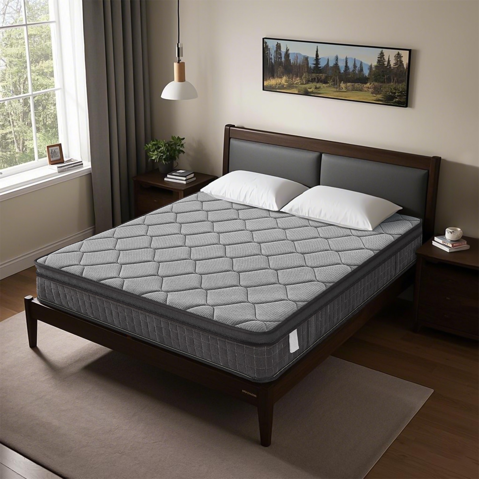 12 Inch Queen Size Gel Memory Foam Hybrid Pocket Spring Mattress In A Box