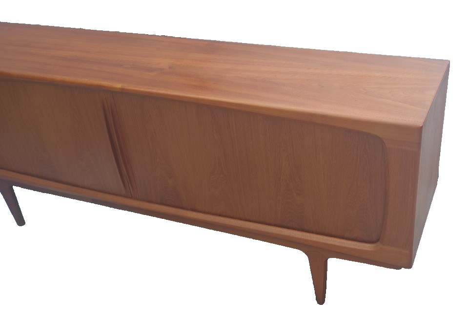 Mid Century Danish Teak Sideboard, Made in Denmark, with Sliding Doors