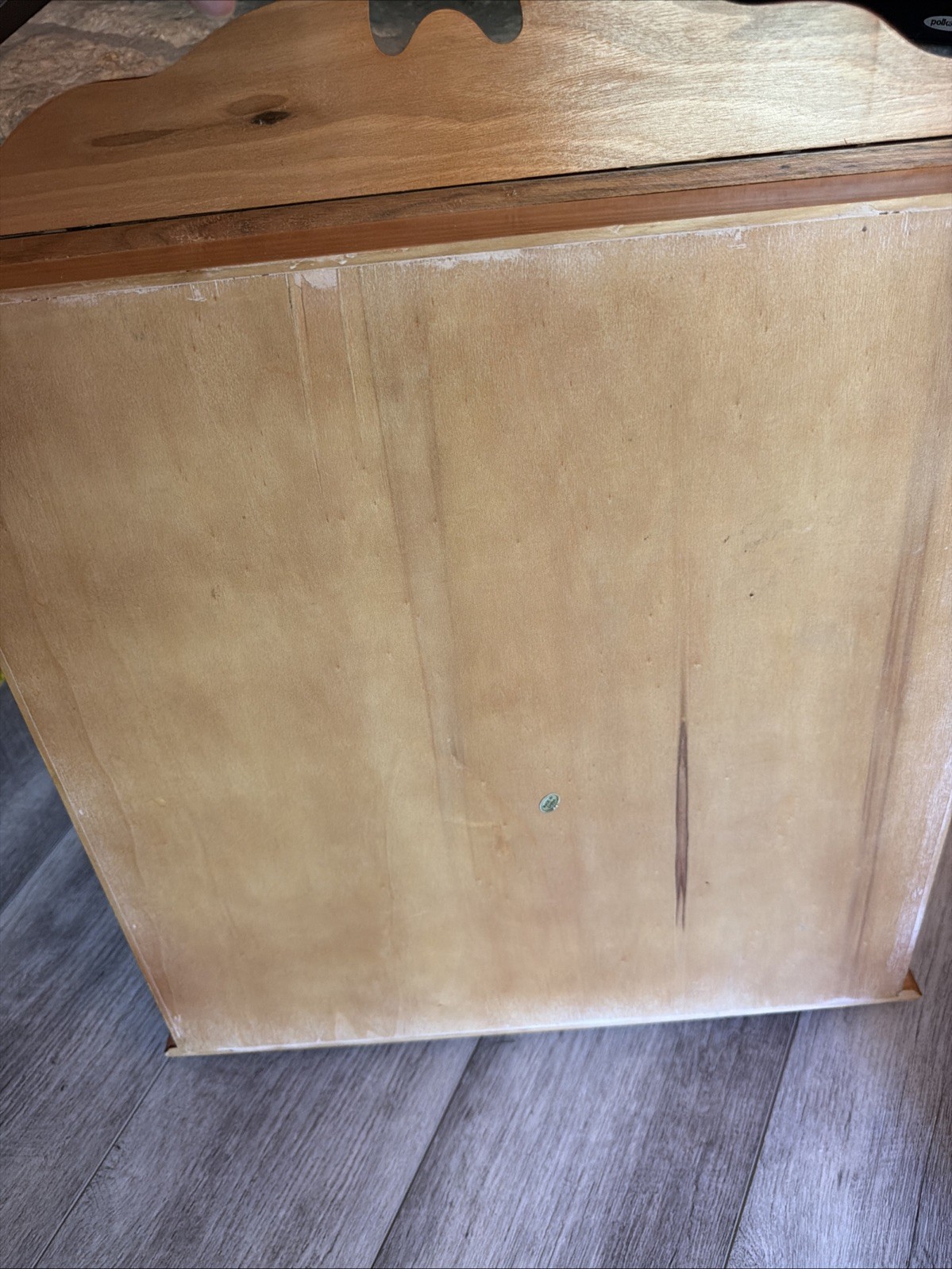 Vintage Solid Oak Wall-Hanging Curio Display Cabinet 7 shelves Glass Front 20×18