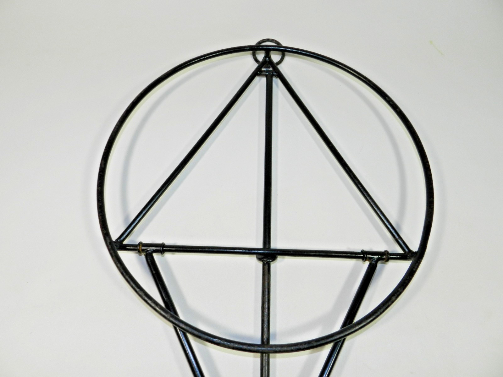 Wrought Iron Folding Jacques Adnet Style Table