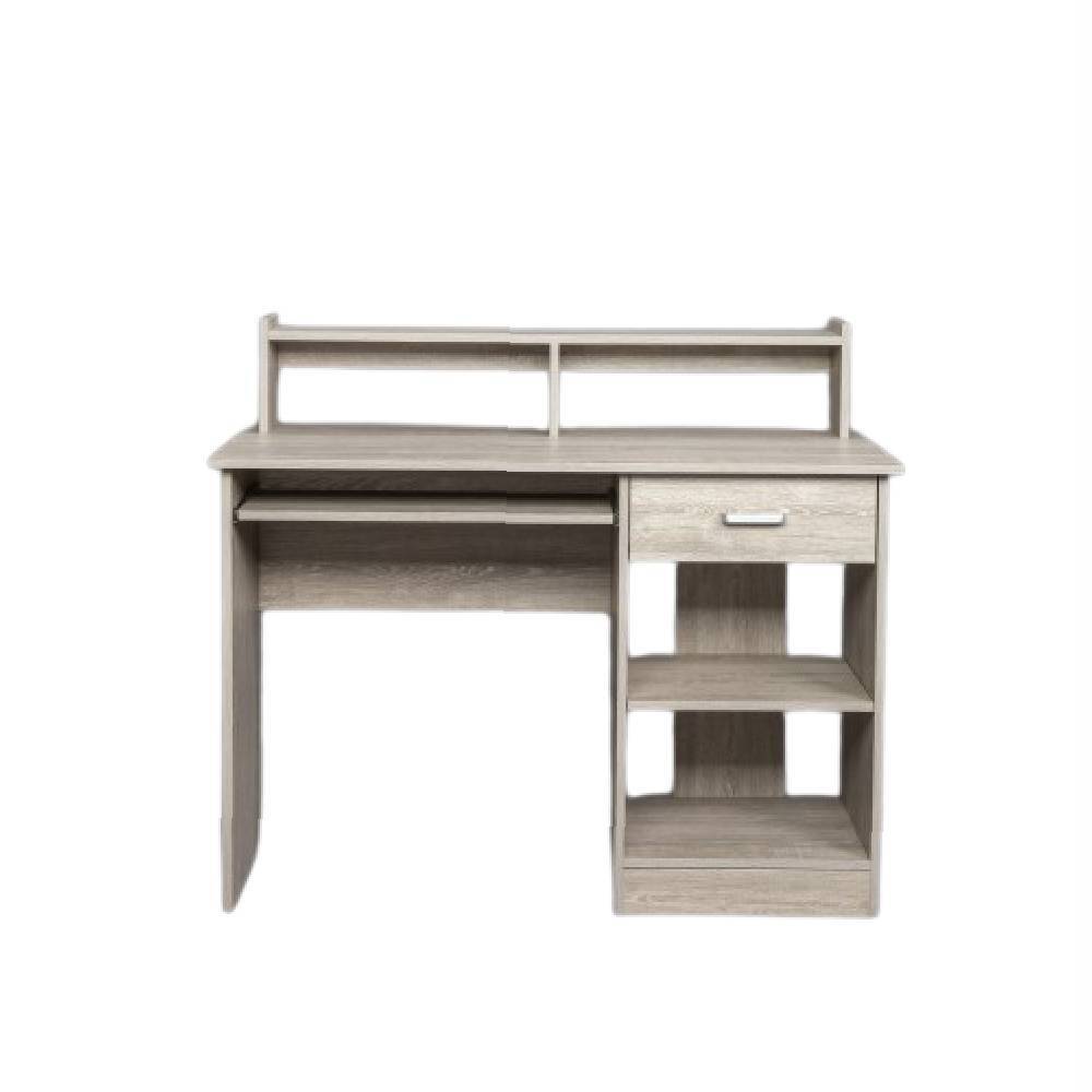 Gray Particleboard 110*50*95cm One-draw Two-layer Computer Desk