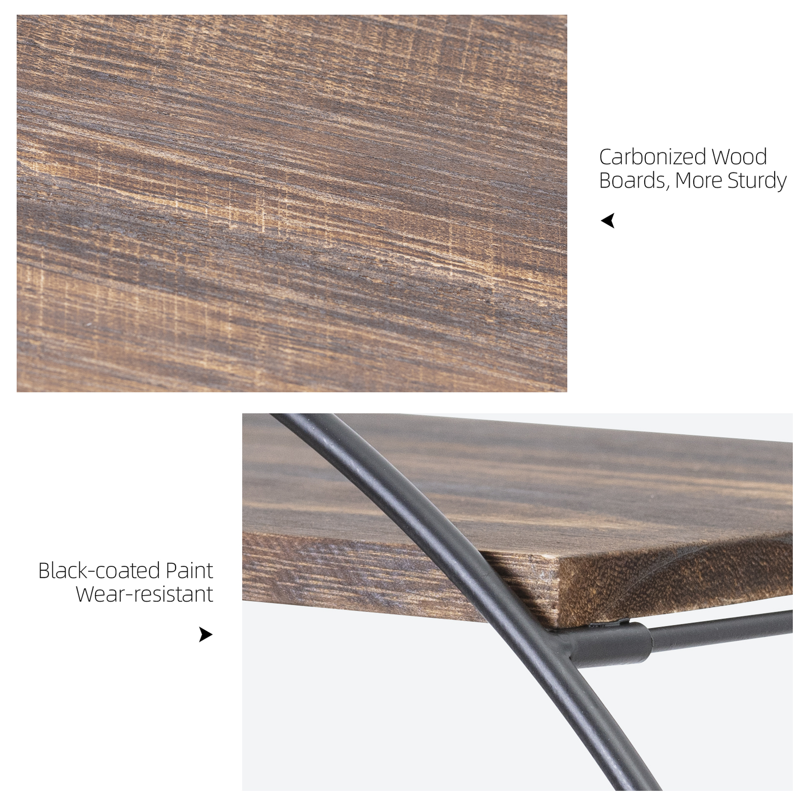3 Tier Round Floating Shelves for Wall Mounted Metal/Wood Unique Book Display