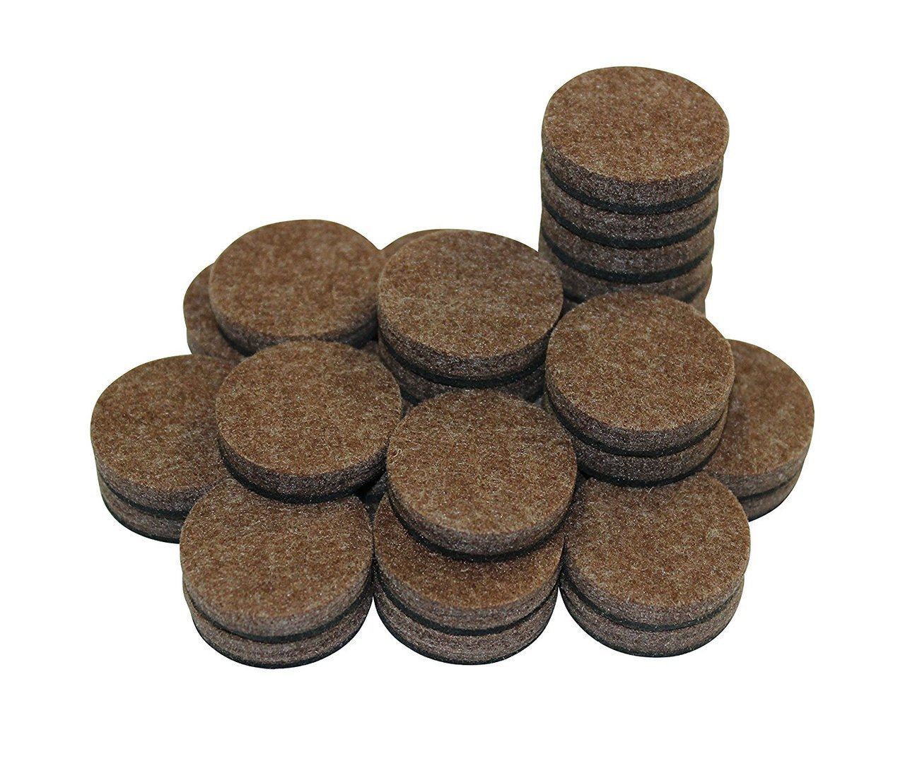 100 not ( 96 Pack ) Self-Stick Furniture Round Felt Pad Hard Wood Floor