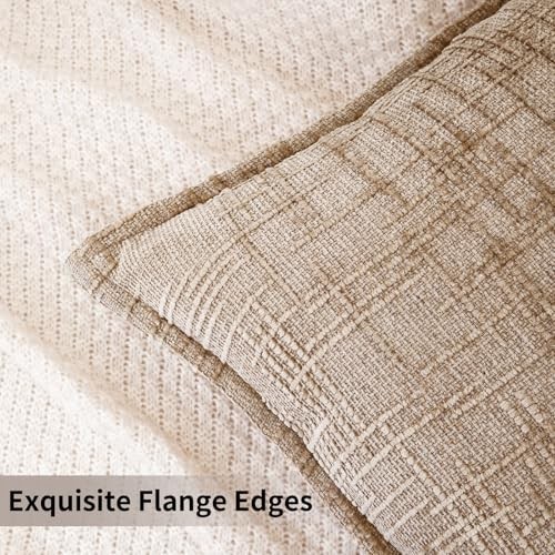Fall Chenille Soft Throw Pillow 18″ x 18″ (Pack of 2) Chenille-light Brown