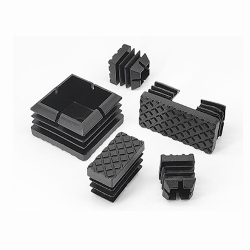Tube End Caps with Anti-skid Texture Plastic Inserts Plug Bungs Furniture Feet