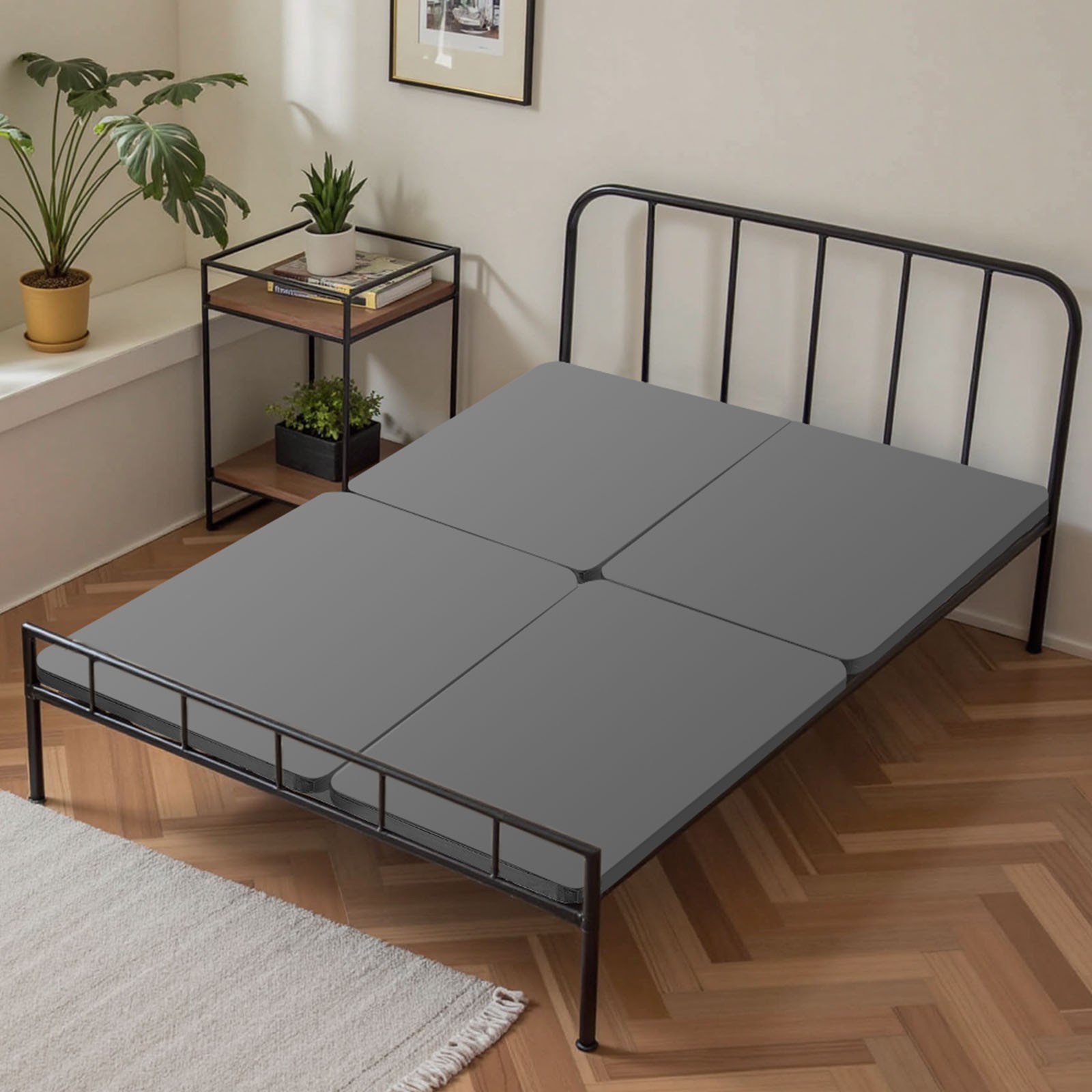 VEVOR Full Size Bunkie Board 1.5 in Bed Board Slats with 200D Oxford Cloth 2 Pcs
