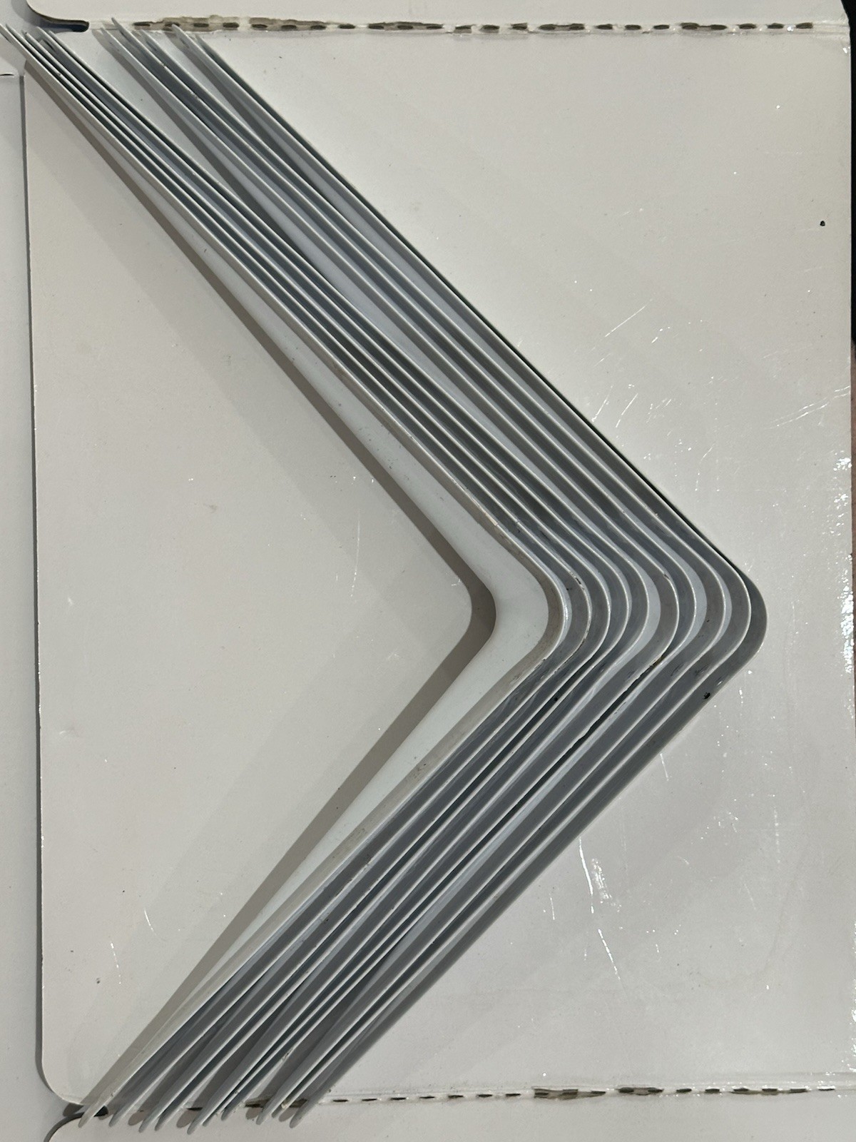 Utility Metal Wall Shelf Bracket Support White LOT of 12- 10 x 12