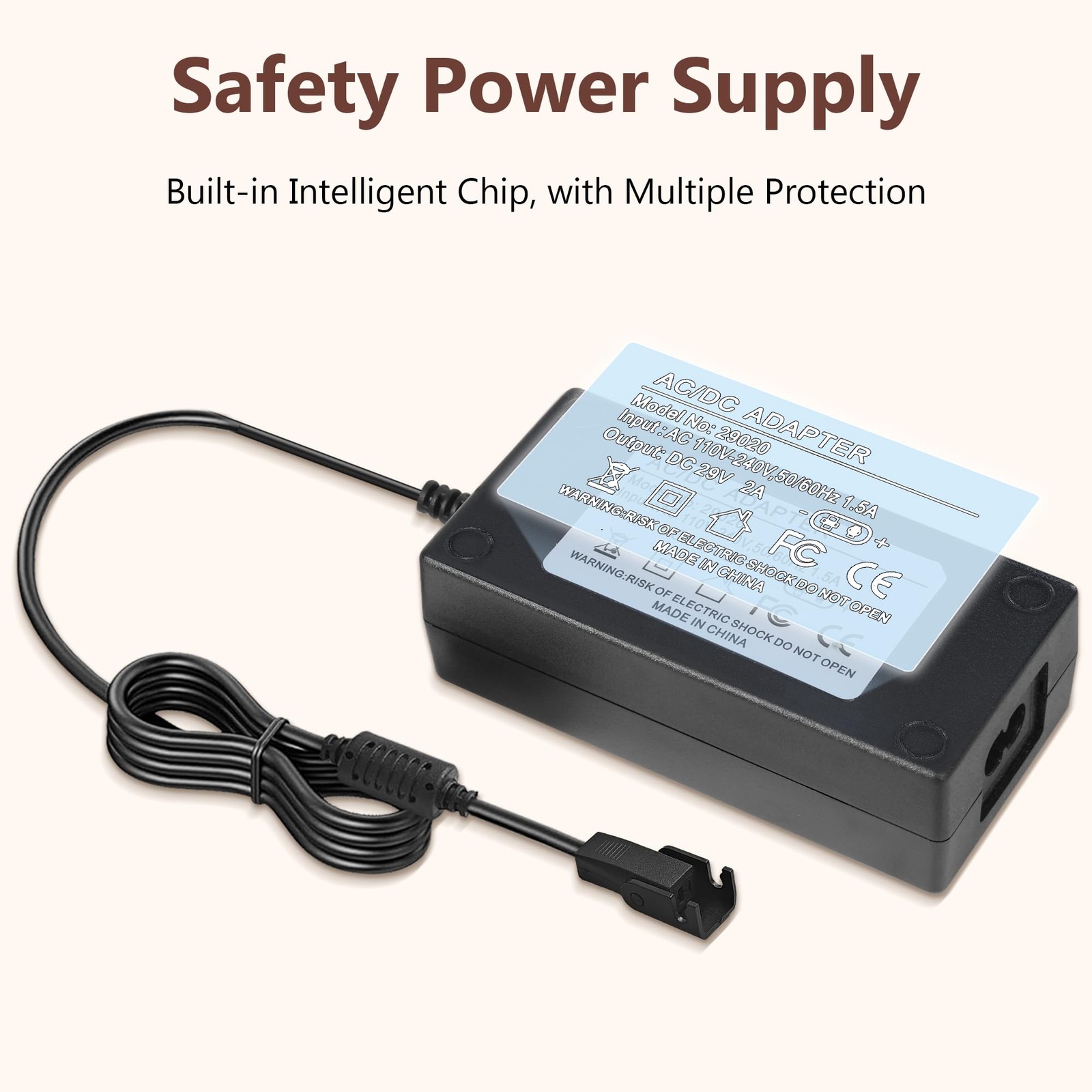 Adjustable Bed Parts Replacement Switching Power Supply, 29v black